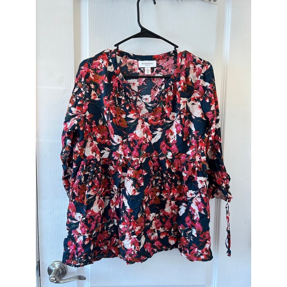 Floral‎ Motherhood Maternity Shirt